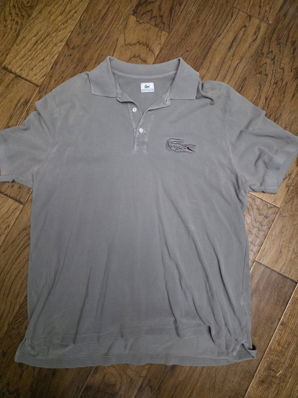Lacoste Men's Brown Polo Shirt with Crocodile Logo